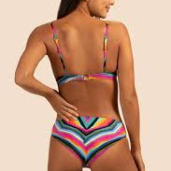 🦞🌴Trina Turk Louve Underwire  Bikini Sz 8 NWT👙🩴 - Picture 3 of 5